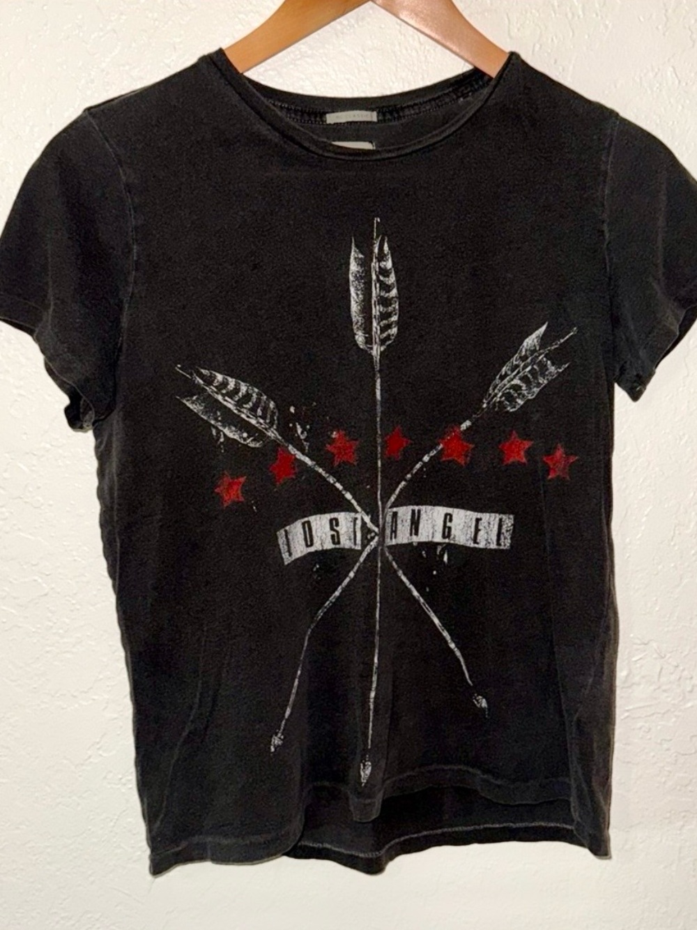 Ralph Lauren Denim & Supply Lost Angel Arrow Tee S Faded Black